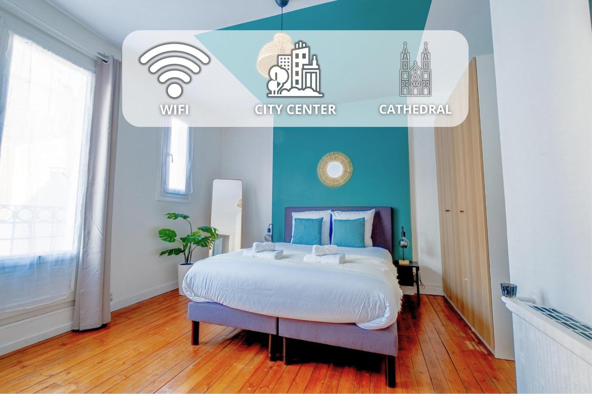 Wellness Bubble - Cathedrale - Hypercentre Apartment แร็งส์ ภายนอก รูปภาพ